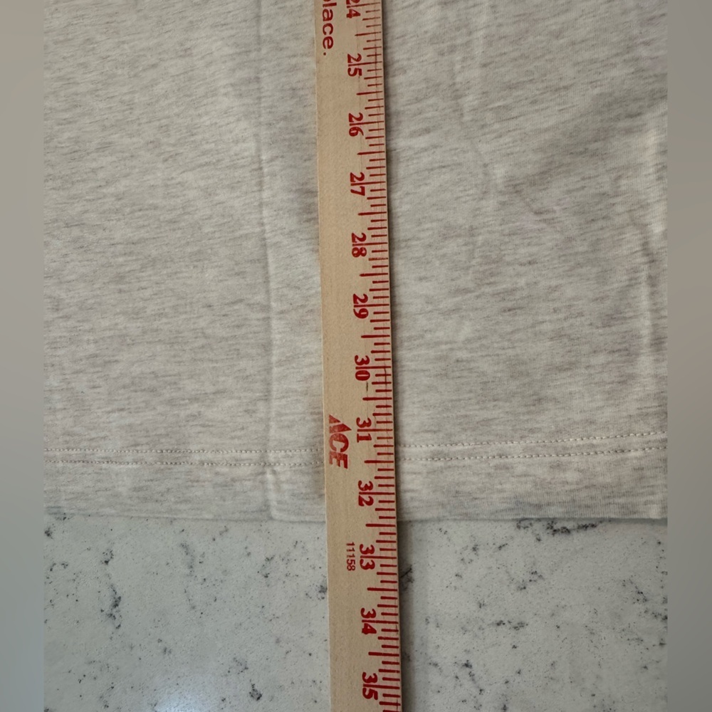 Lou & Grey Signaturesoft Split Neck Pocket Dress Women’s Sz M in Lt Oak Heather - Picture 10 of 12